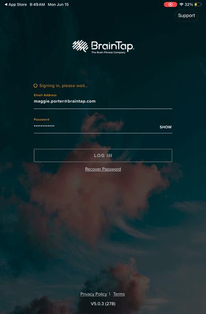 step 6 - how to log in